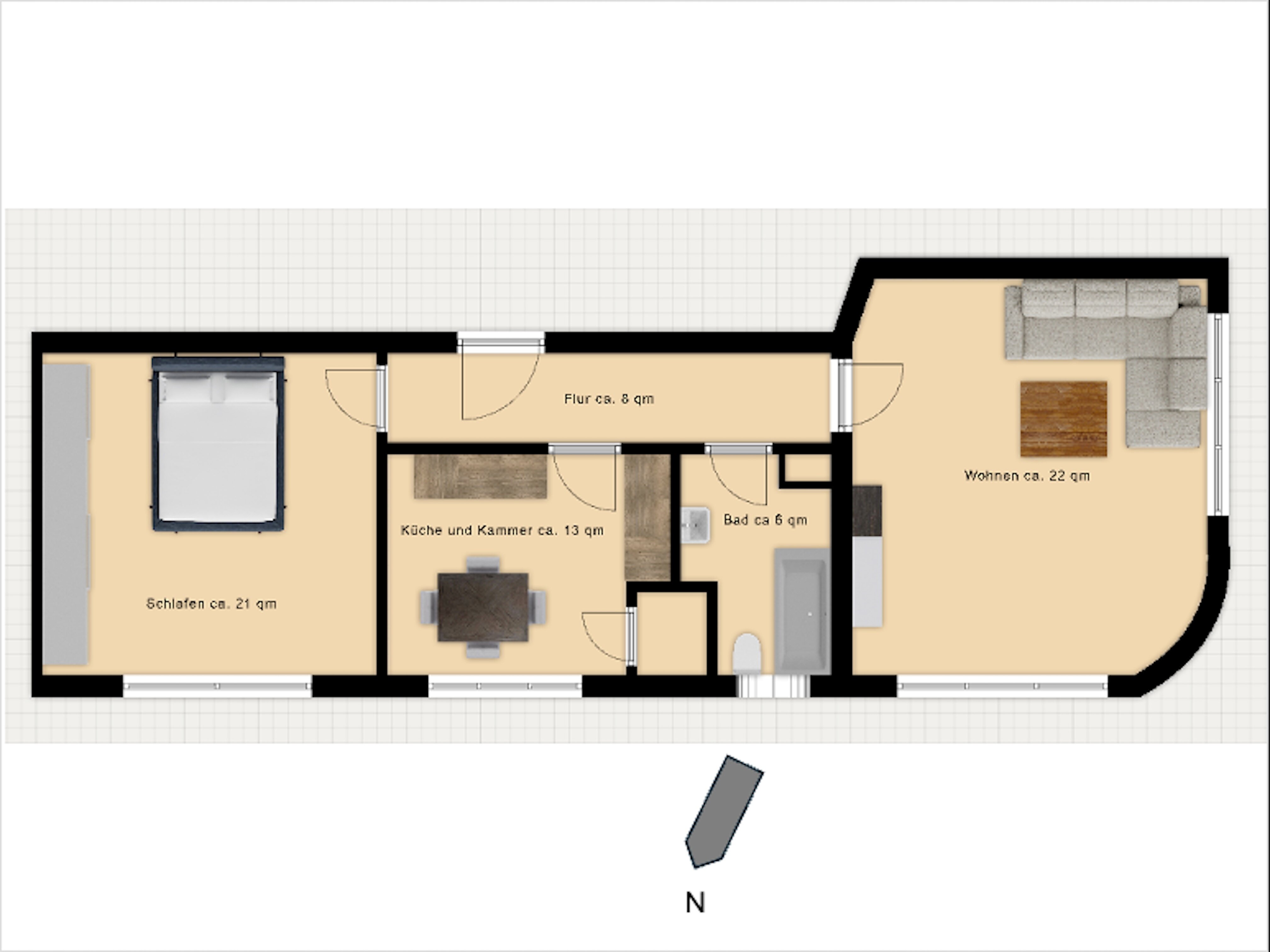 Wohnung zum Kauf 678.000 € 2 Zimmer 69 m²<br/>Wohnfläche 4.<br/>Geschoss Haidhausen - Nord München 81667