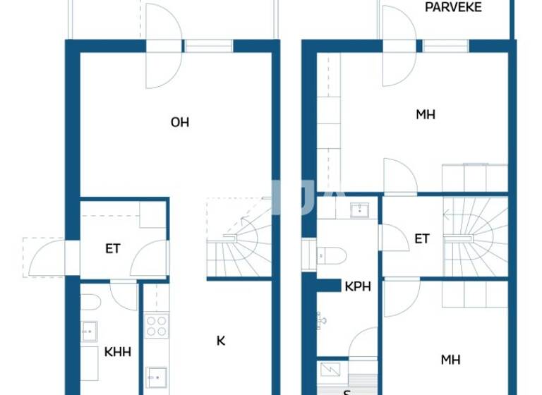 Reihenmittelhaus zum Kauf 259.000 € 3 Zimmer 75,5 m² 6.566 m² Grundstück Kalastajankuja 1 Espoo 02230