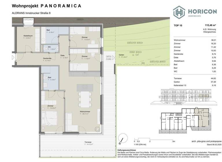 Wohnung zum Kauf 1.039.000 € 4 Zimmer 115,5 m² 1. Geschoss Aldrans 6071
