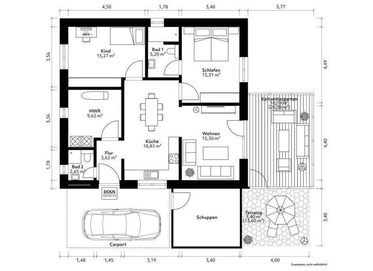 Einfamilienhaus zum Kauf 431.500 € 3 Zimmer 100 m² 508 m² Grundstück Radbruch 21449