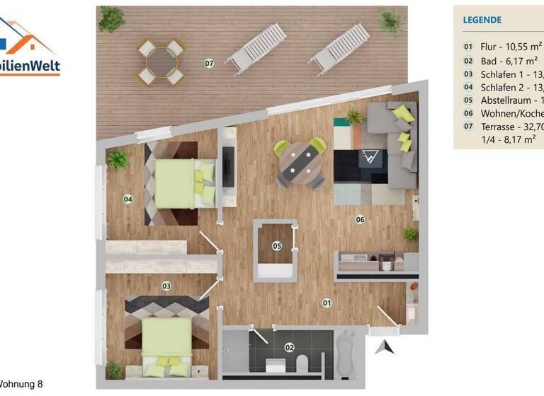 Wohnung zum Kauf - Erstbezug provisionsfrei 510.000 € 3 Zimmer 83,3 m² Göttingen 37085