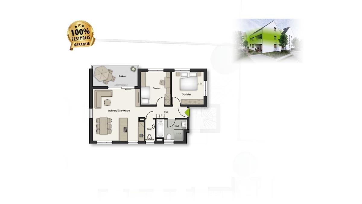 Wohnung zum Kauf provisionsfrei 499.000 € 3 Zimmer 79 m²<br/>Wohnfläche Holzgerlingen 71088