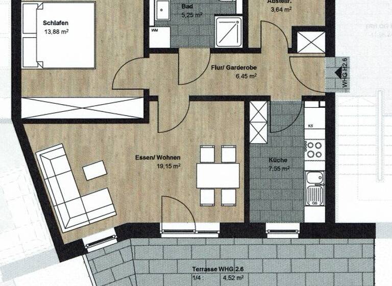 Wohnung zur Miete 775 € 2 Zimmer 60 m² frei ab 01.07.2026 Stade 21680