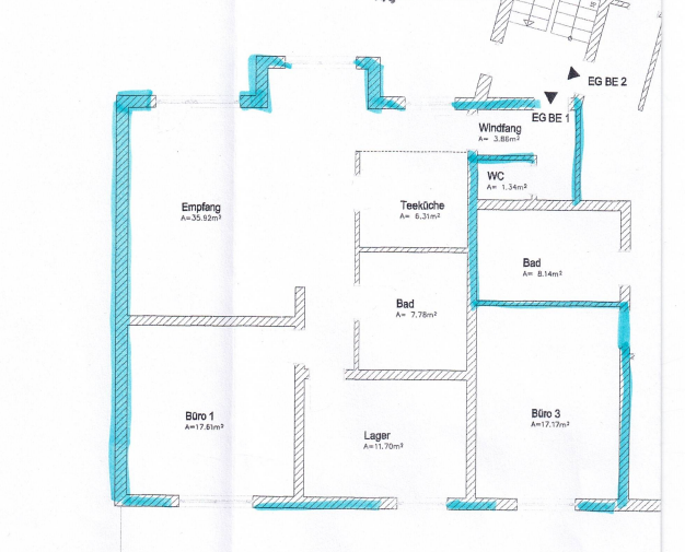 Bürofläche zur Miete 102 m²<br/>Bürofläche Ohlacker 2 Münchholzhausen Wetzlar 35581