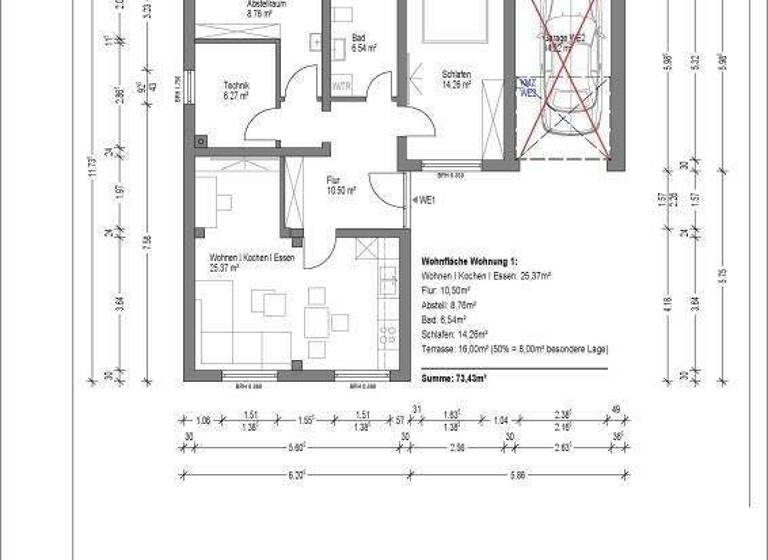 Wohnung zur Miete 950 € 2 Zimmer 73,4 m² EG Ebernhahn 56424
