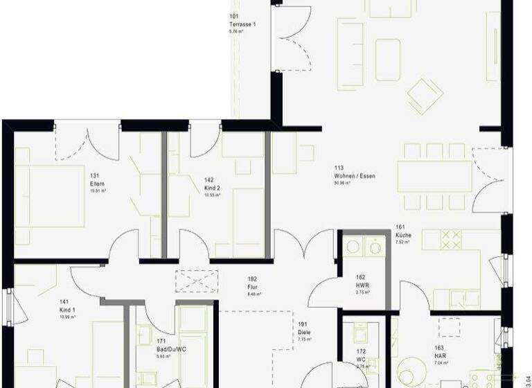 Bungalow zum Kauf 317.700 € 4 Zimmer 120 m² 550 m² Grundstück Sommerseller Str. 2A Bredenborn Marienmünster 33034