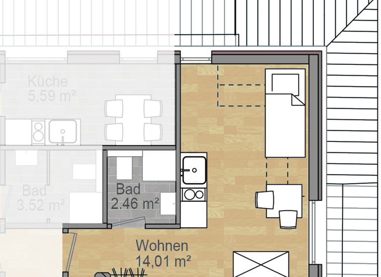 Wohnung zum Kauf provisionsfrei 139.900 € 16,5 m² Kumpfmühl-Ziegetsdorf-Neuprüll Regensburg 93051