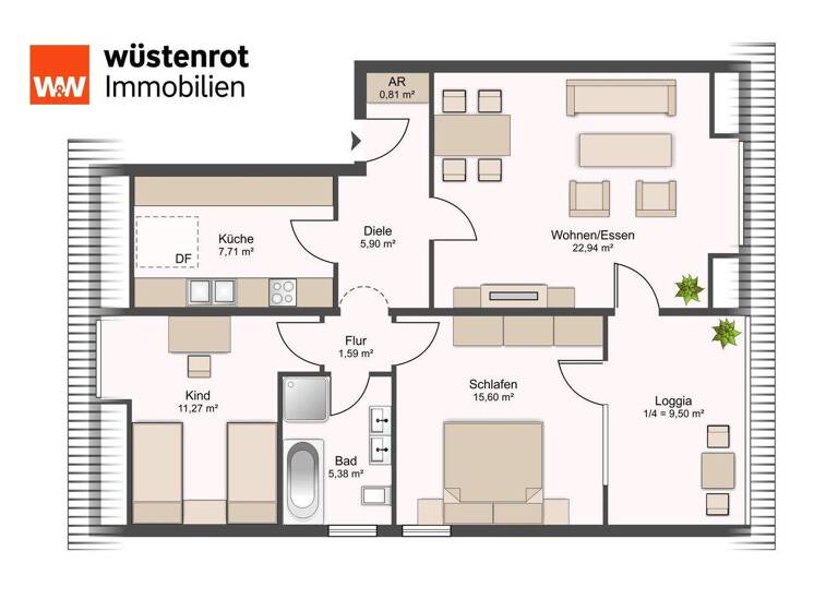 Wohnung zum Kauf 199.000 € 3 Zimmer 74 m² Büchenbach 91186