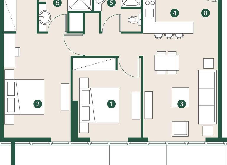 Wohnung zum Kauf provisionsfrei 364.644 € 3 Zimmer 99,1 m² Dubai 00000