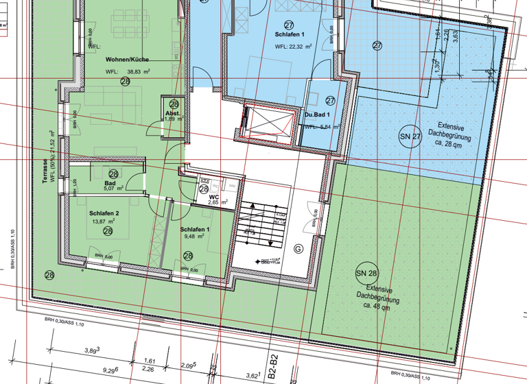 Penthouse zum Kauf - Erstbezug provisionsfrei 553.000 € 3 Zimmer 97,7 m² Euren Trier 54294