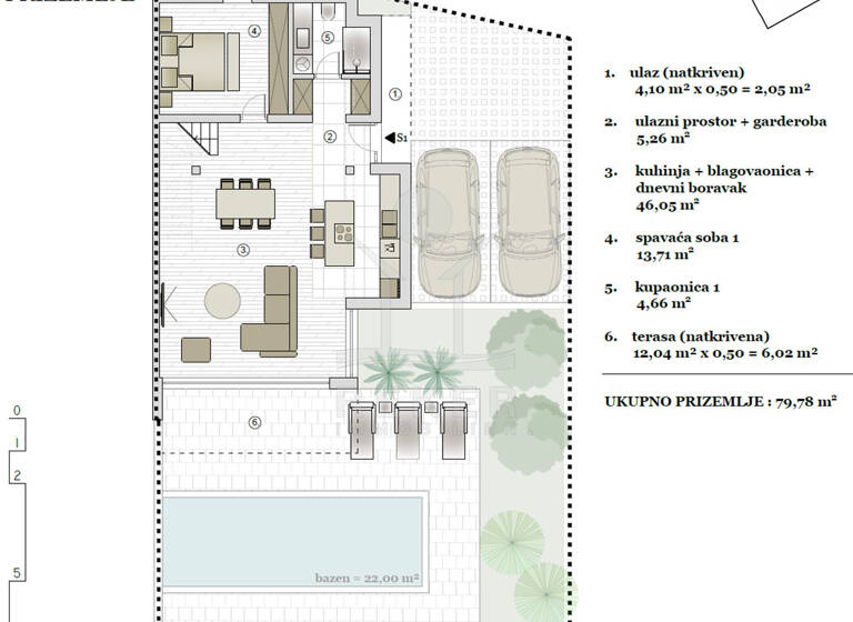 Doppelhaushälfte zum Kauf - Erstbezug 750.000 € 5 Zimmer 217 m² 276 m² Grundstück Vodice 51557
