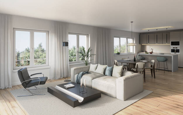 Penthouse zum Kauf - Neubau provisionsfrei als Kapitalanlage geeignet 617.000 € 3 Zimmer 117,6 m² Friedrich-Hecker-Str. 12 Schopfheim Schopfheim 79650