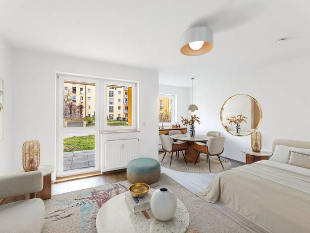 Studio zum Kauf 130.000 € 1 Zimmer 31 m² EG Südstadt Fürth 90763