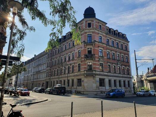 Wohnung zur Miete 670 € 3 Zimmer 75,9 m² 2. Geschoss Erlenstraße 17 Leipziger Vorstadt Ortsamtsbereich Neustadt 01097