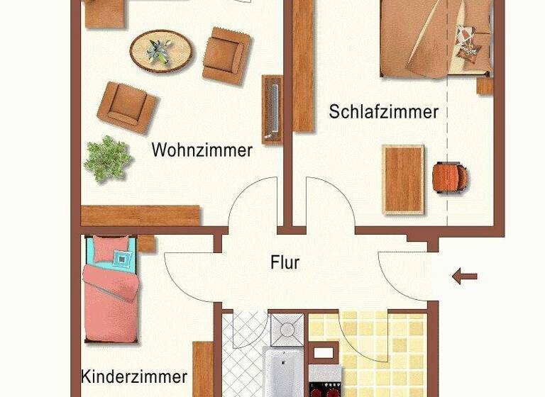 WG-Zimmer zur Miete 400 € 3 Zimmer 58,6 m² 3. Geschoss Martin-Agricola-Straße 1 Stadtfeld Ost Magdeburg 39108
