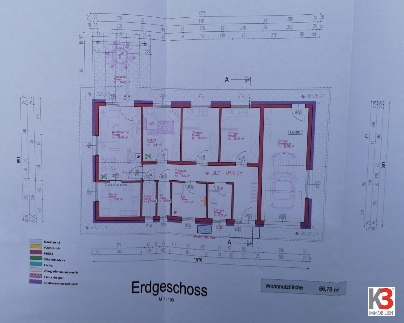 Bungalow zum Kauf 378.000 € 4 Zimmer 87 m²<br/>Wohnfläche 798 m²<br/>Grundstück Rosegg 9232