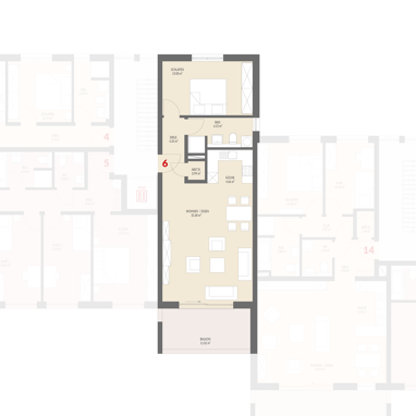 Wohnung zum Kauf provisionsfrei 373.000 € 2 Zimmer 68,4 m² 1. Geschoss Kanderweg Binzen 79589