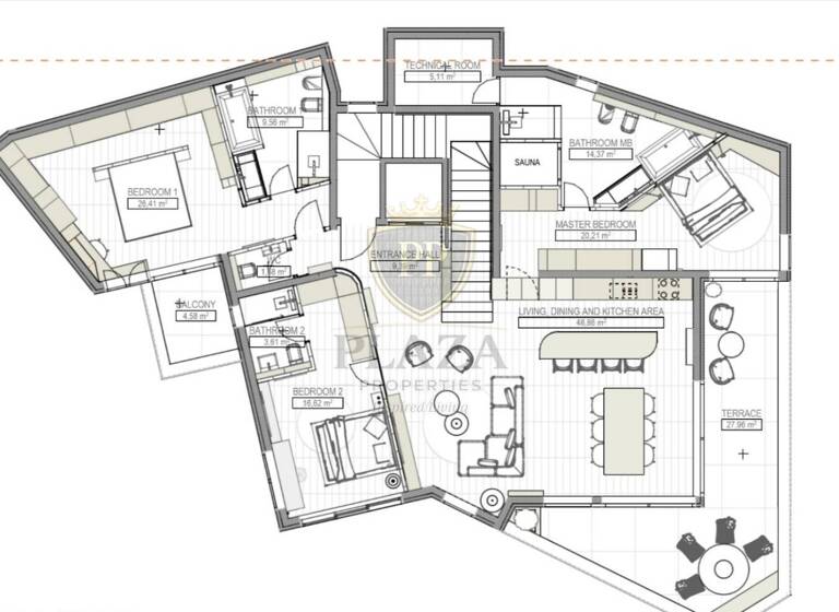 Wohnung zum Kauf 1.950.000 € 4 Zimmer 3. Geschoss Opatija 51410
