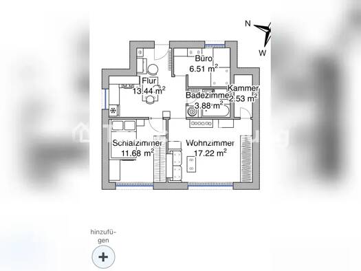 Wohnung zur Miete Tauschwohnung 340 € 2,5 Zimmer 53 m² EG Glashütte Norderstedt 22851