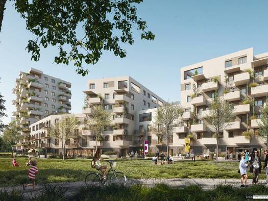 Wohnung zur Miete - Erstbezug 1.008 € 2 Zimmer 44 m² 4. Geschoss Donaustadt 1220