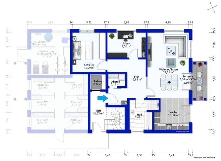 Wohnung zur Miete - Erstbezug 1.242 € 3 Zimmer 85,7 m² Zur Aue 10 Wernigerode 38855