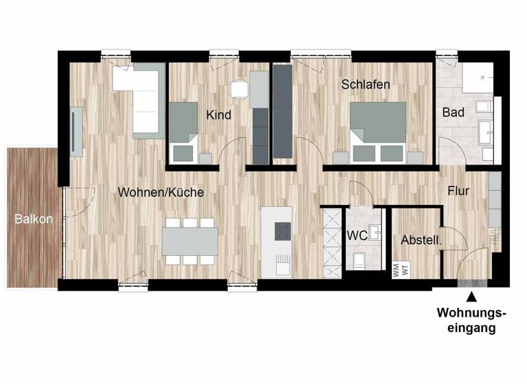 Wohnung zum Kauf - Erstbezug provisionsfrei 390.000 € 3 Zimmer 97,3 m² 2. Geschoss frei ab sofort Am Schüßler Ronshausen 36217