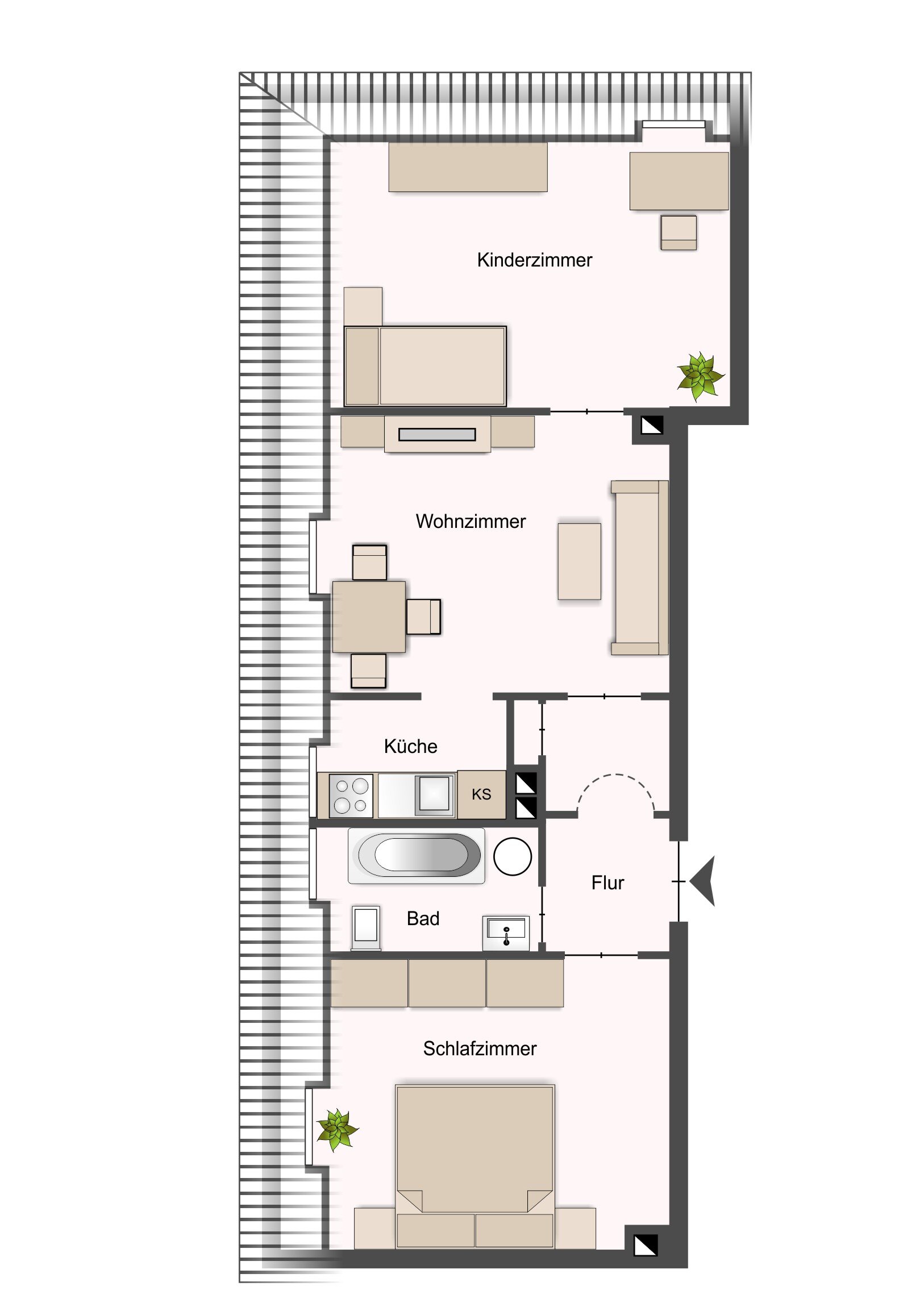 Wohnung zur Miete 335 € 2 Zimmer 33 m²<br/>Wohnfläche 3.<br/>Geschoss ab sofort<br/>Verfügbarkeit Sudetenlandstraße 18 Nord Gießen 35390