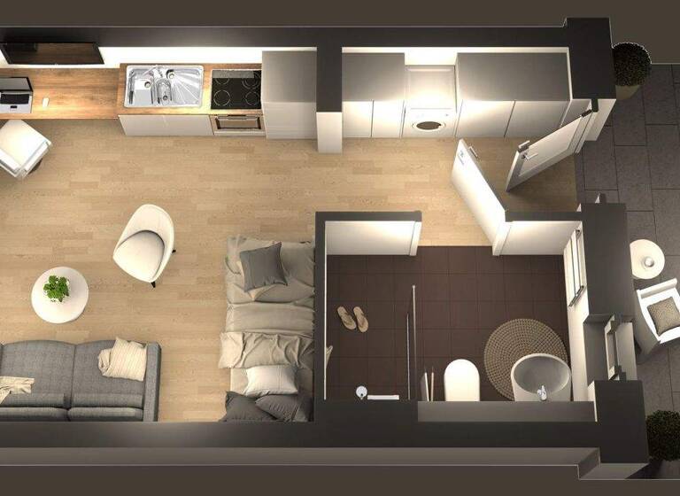 Studio zum Kauf 125.000 € 1 Zimmer 24 m² 3. Geschoss frei ab 06.07.2026 Bürgerfelde Oldenburg 26127