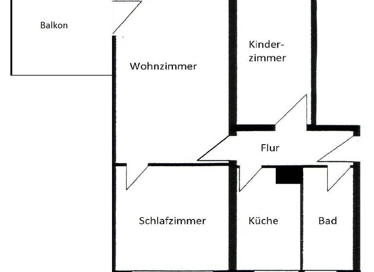 Wohnung zur Miete 338 € 3 Zimmer 59,8 m² 3. Geschoss frei ab sofort Fr.-Wolf-Straße 62 Bautzen 02625