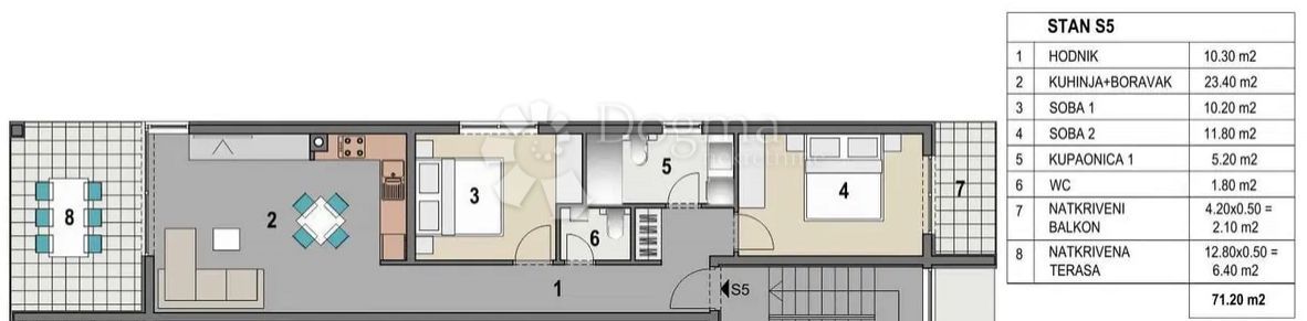 Wohnung zum Kauf 233.540 € 3 Zimmer 71 m²<br/>Wohnfläche 2.<br/>Geschoss Mandre 23250