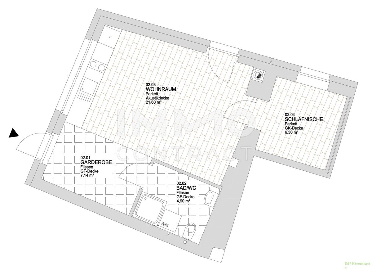 Wohnung zur Miete 444 € 39 m²<br/>Wohnfläche EG<br/>Geschoss 01.03.2025<br/>Verfügbarkeit Waidhofen an der Ybbs Waidhofen an der Ybbs 3340