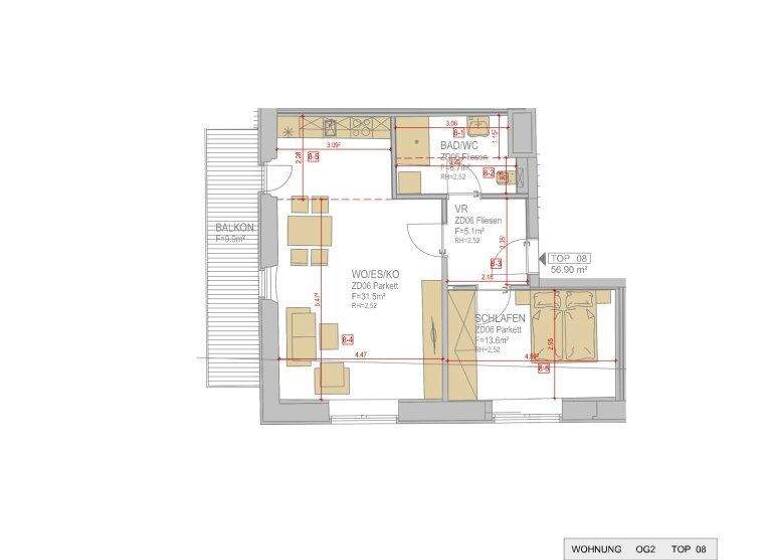 Wohnung zur Miete - Erstbezug 381 € 2 Zimmer 56,9 m² 1. Geschoss Sankt Kathrein Am Hauenstein 50 St. Kathrein am Hauenstein 8672