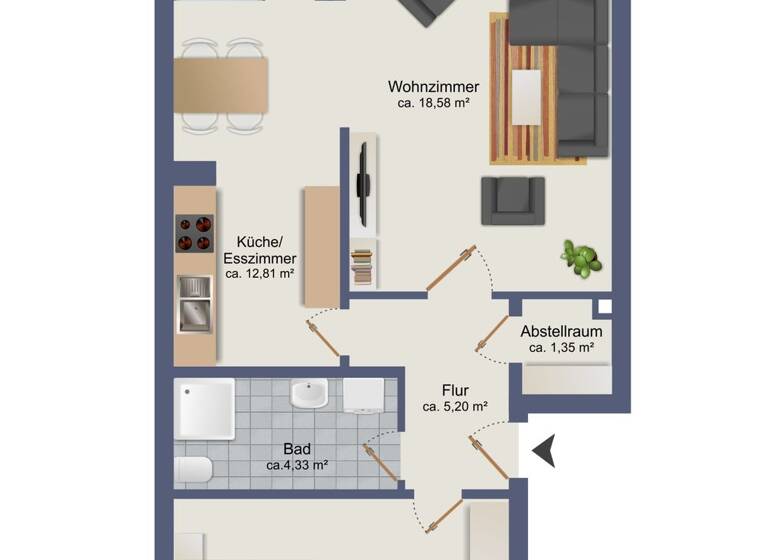 Wohnung zum Kauf 248.000 € 2 Zimmer 60 m² Ahrensburg 22926