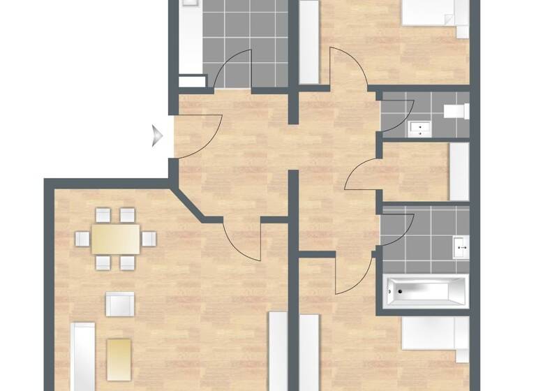 Wohnung zur Miete 1.046 € 3 Zimmer 86,9 m²<br/>Wohnfläche 2.<br/>Geschoss Heilingbrunnerstr. 2a Bad Reichenhall Bad Reichenhall 83435