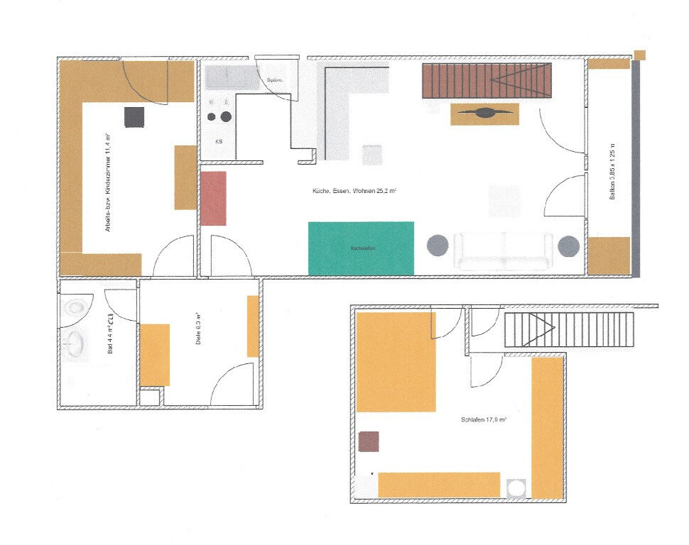 Wohnung zum Kauf 160.000 € 3 Zimmer 67,7 m²<br/>Wohnfläche 1.<br/>Geschoss Bodenmais Bodenmais 94249