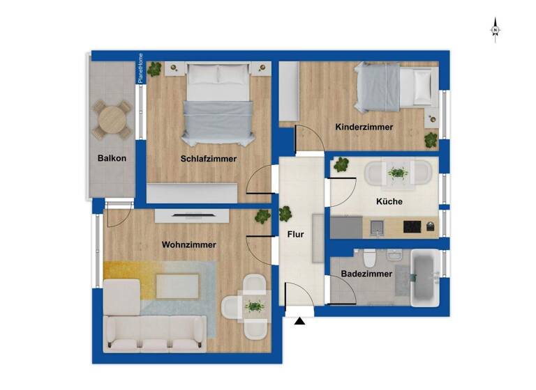 Wohnung zum Kauf provisionsfrei 102.100 € 3 Zimmer 65 m² 1. Geschoss Styrum Mülheim a. d. Ruhr 45476