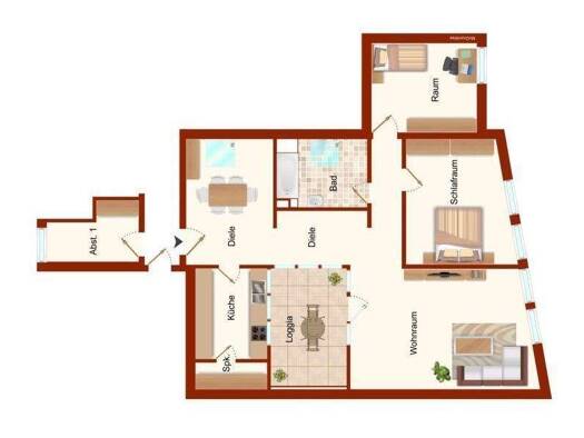Wohnung zur Miete 1.028 € 3 Zimmer 93,4 m² 2. Geschoss frei ab 01.03.2026 Estebrügge Jork 21635