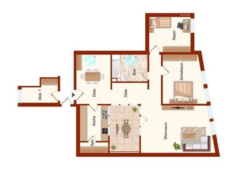 Wohnung zur Miete 1.028 € 3 Zimmer 93,4 m² 2. Geschoss frei ab 01.03.2026 Estebrügge Jork 21635