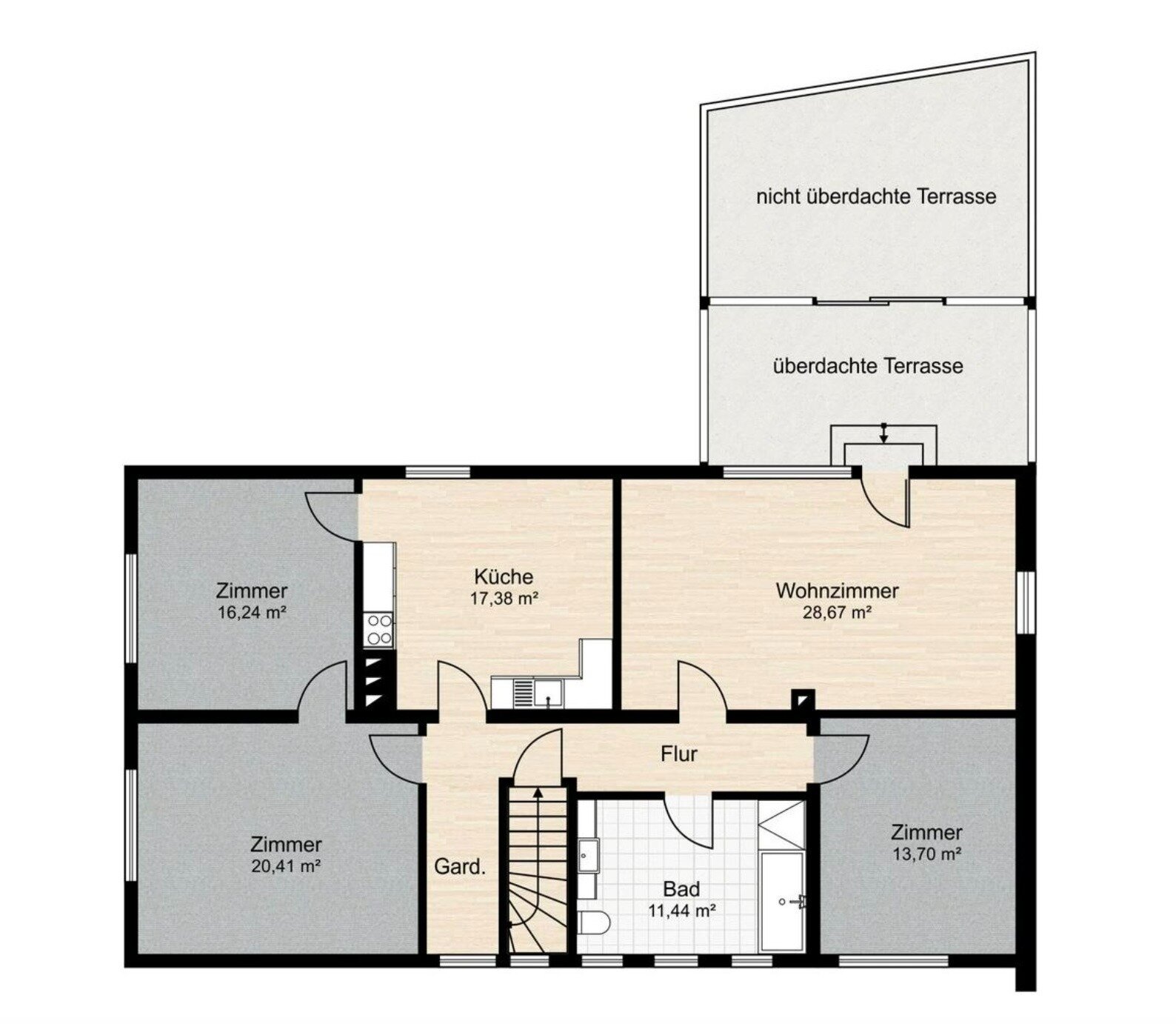 Wohnung zur Miete 1.400 € 4 Zimmer 135 m²<br/>Wohnfläche 1.<br/>Geschoss Balkhausen Seeheim-Jugenheim 64342