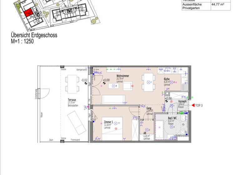 Wohnung zum Kauf - Erstbezug 216.165 € 2 Zimmer 51,5 m² EG frei ab 01.09.2026 Elisabeth Bollenberger - Gasse Wiener Neustadt 2700