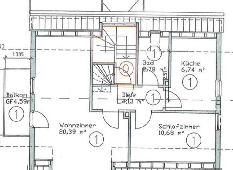 Wohnung zum Kauf 199.500 € 2 Zimmer 47 m²<br/>Wohnfläche Dachgeschoss, 3.<br/>Geschoss ab sofort<br/>Verfügbarkeit Am Bahndamm 24 Schwaig Schwaig b. Nürnberg 90571