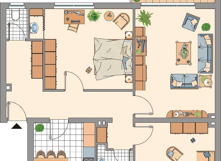 Wohnung zur Miete 675 € 3 Zimmer 87,9 m² 2. Geschoss Mittelstraße 49 Velau-Steinfurt Stolberg 52222