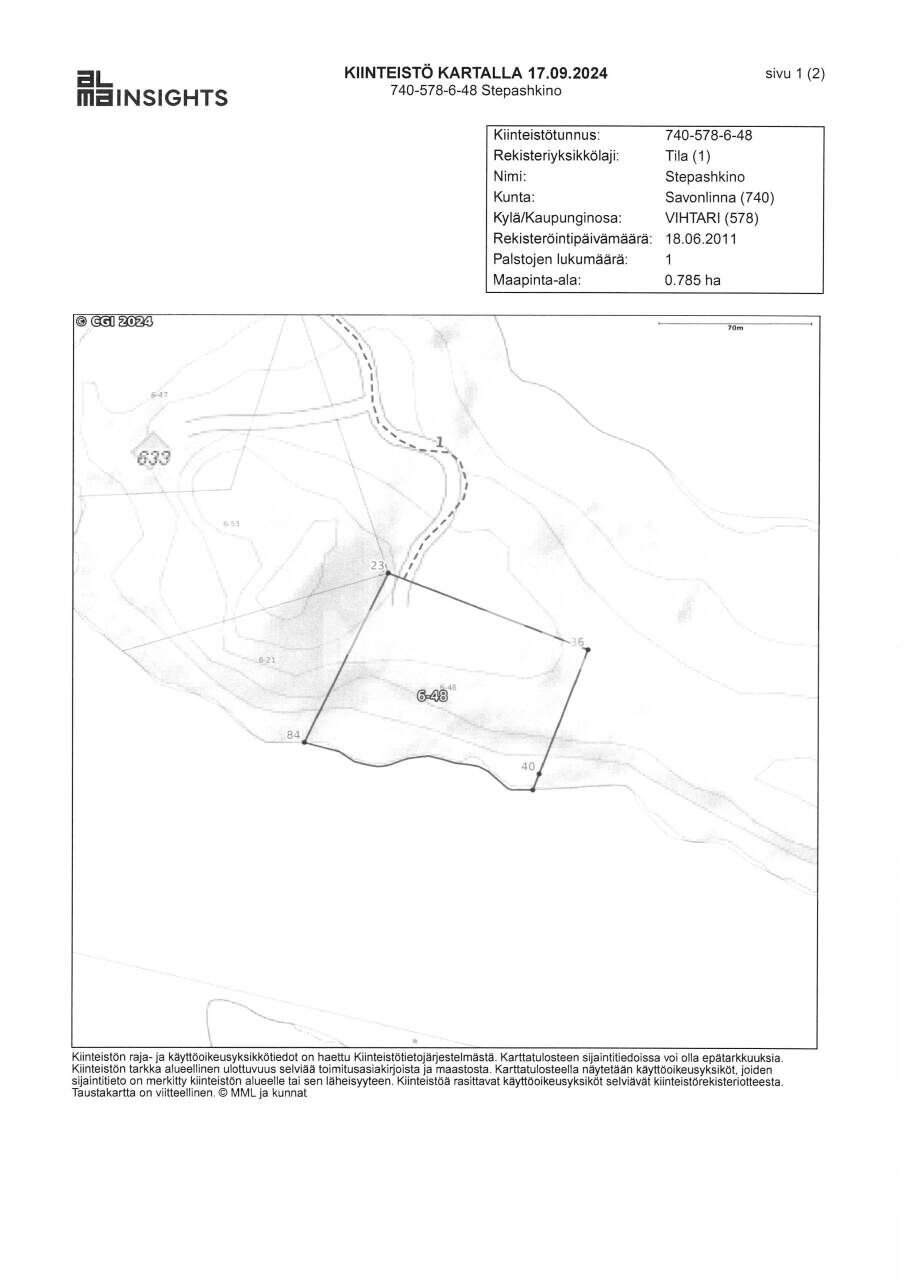 Freizeitgrundstück zum Kauf 79.000 € 7.850 m²<br/>Grundstück Savonlinna 58300