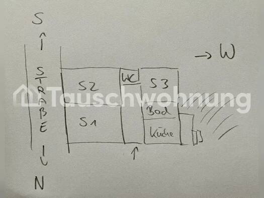 Wohnung zur Miete Tauschwohnung 500 € 3 Zimmer 80 m² EG Connewitz Leipzig 04277