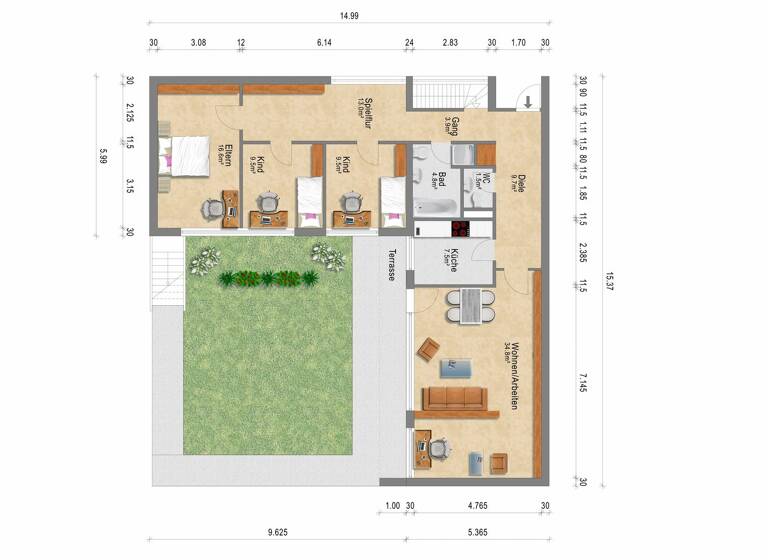 Einfamilienhaus zum Kauf 549.000 € 4 Zimmer 109 m² 360 m² Grundstück Langwasser Nürnberg 90473