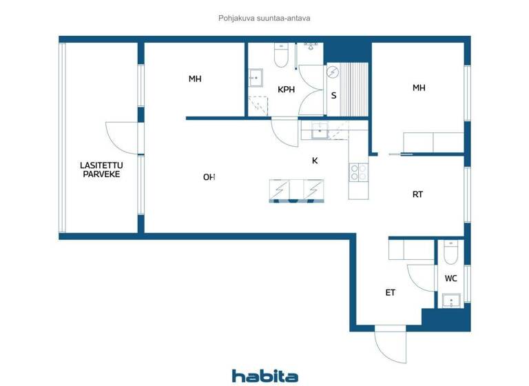 Studio zum Kauf 598.000 € 3 Zimmer 69,5 m² 5. Geschoss Capellanranta 2 Helsinki 00580