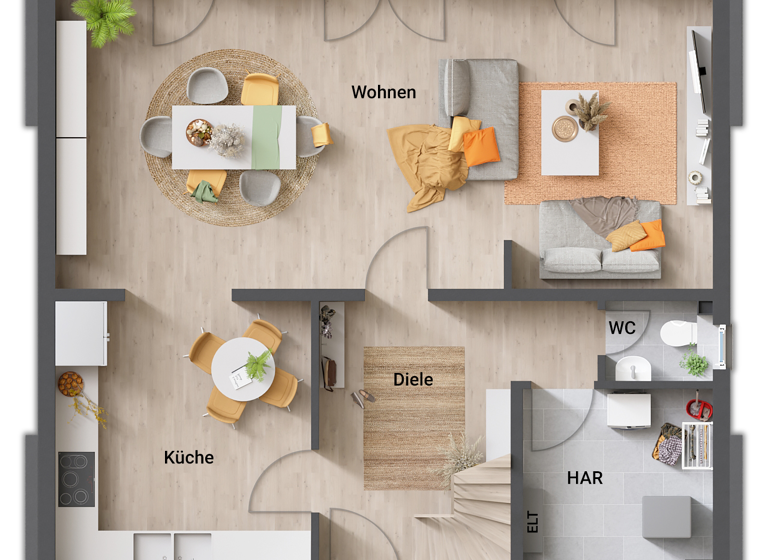 Einfamilienhaus zum Kauf provisionsfrei 342.000 € 5 Zimmer 134 m² 637 m² Grundstück frei ab sofort Bescheid 54413