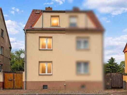 Doppelhaushälfte zum Kauf 59.000 € 4 Zimmer 80 m² 198 m² Grundstück Jeßnitz Raguhn-Jeßnitz 06800