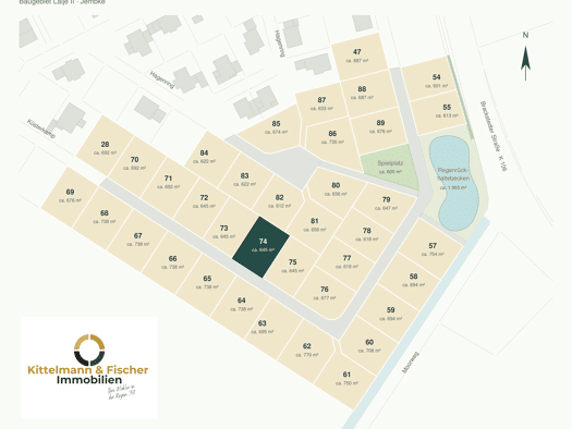 Grundstück zum Kauf provisionsfrei 173.505 € 645 m² Grundstück Küsterkamp 31 Jembke 38477