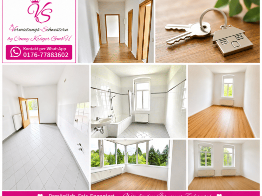 Wohnung zur Miete 435 € 2,5 Zimmer 79 m² 2. Geschoss frei ab sofort Rößlerstraße 18c Altchemnitz Chemnitz 09120
